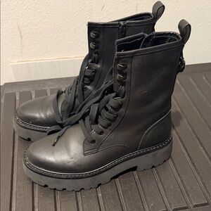 Kurt Geiger Black Combat Boots